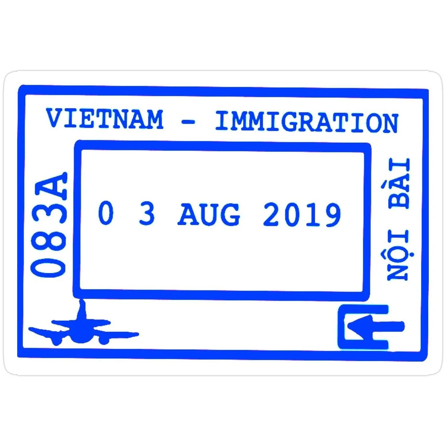 Штамп Vietnam Immigration, который ставят при въезде по e‑visa